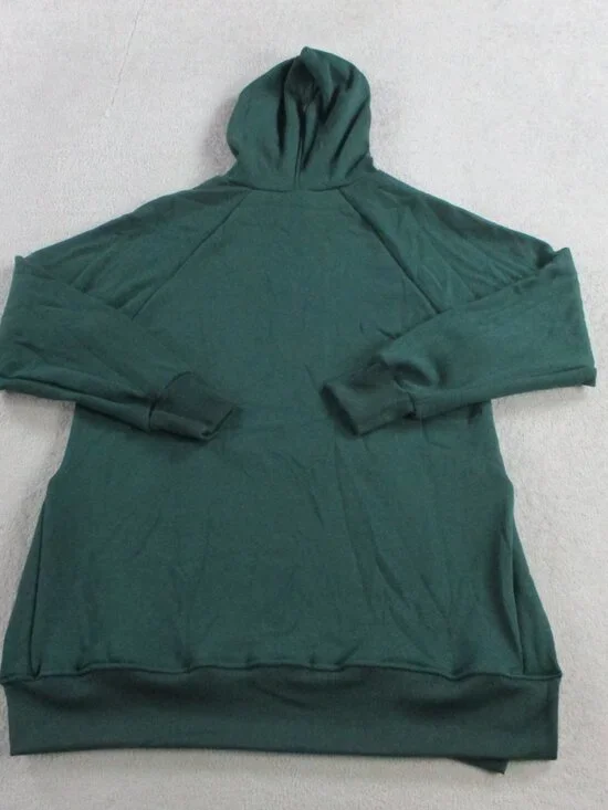 The Warmy Oversized Hoodie Dress Womens Medium Green Pullover Fleece Soft Cozy - Picture 6 of 11